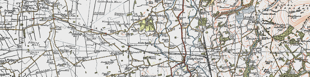 Old map of Whitters Hill in 1924