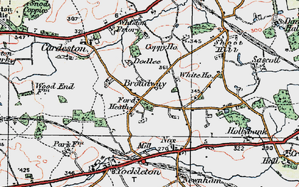 Old map of Ford Heath in 1921