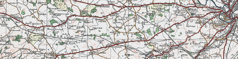 Old map of Ford Heath in 1921