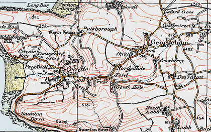 Old map of Forda in 1919