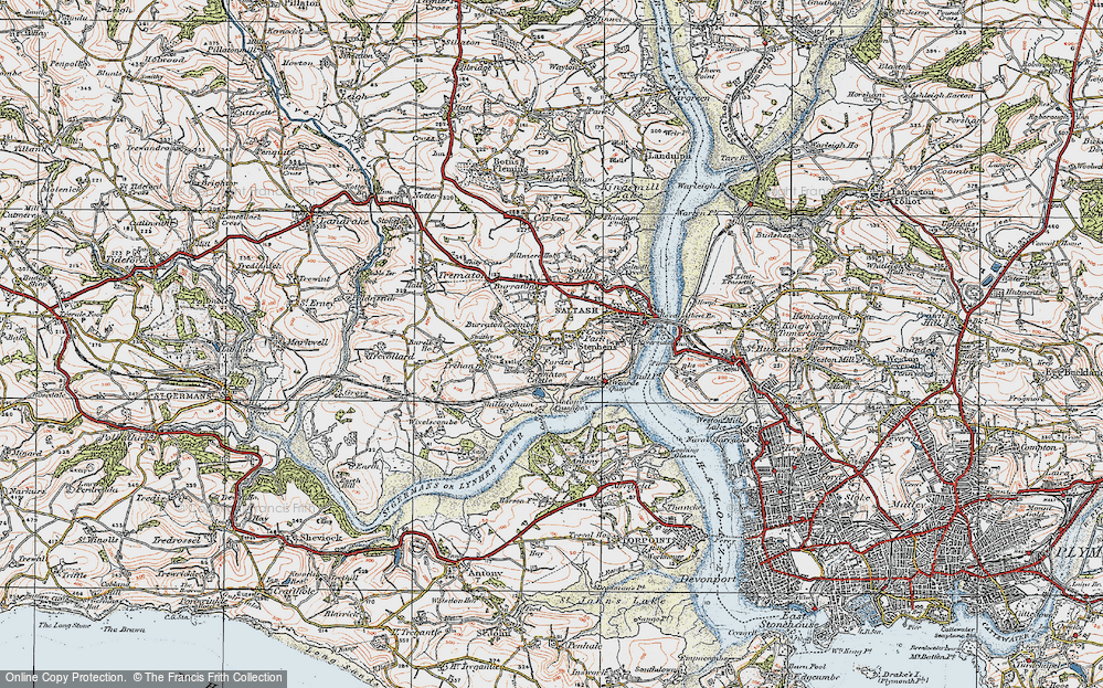 Old Map of Forder, 1919 in 1919
