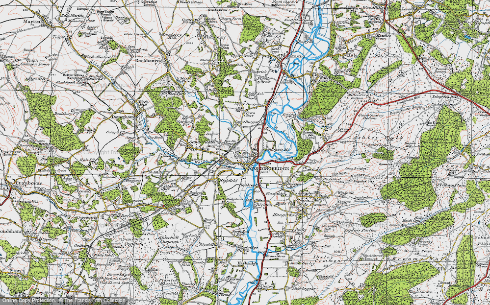 Old Map of Fordingbridge, 1919 in 1919
