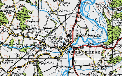 Old map of Fordingbridge in 1919