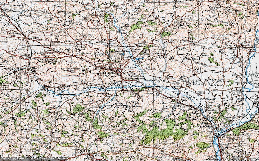 Old Map of Fordton, 1919 in 1919