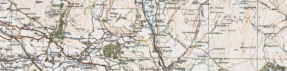 Old map of Foredale in 1924
