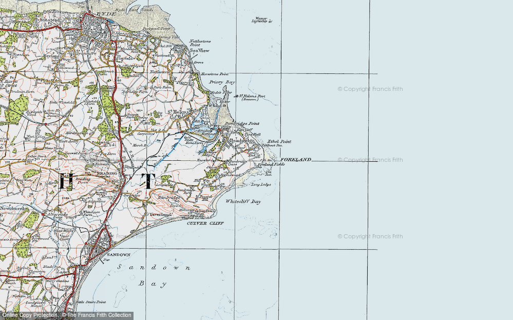 Old Map of Foreland Fields, 1919 in 1919