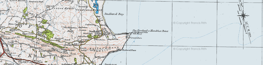 Old map of Old Harry's Wife in 1919