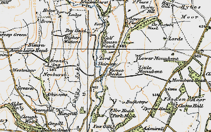 Old map of Forest Becks in 1924