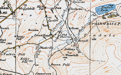 Old map of Forest Head in 1925