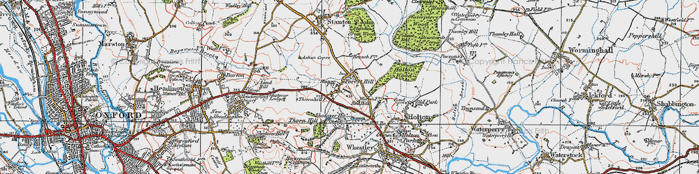 Old map of Forest Hill in 1919