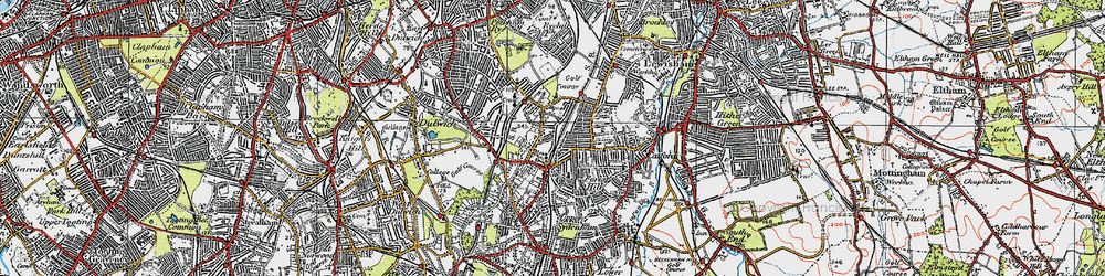 Old map of Forest Hill in 1920