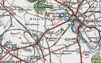 Old map of Forest Lane Head in 1925