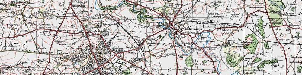 Old map of Bilton Hall in 1925