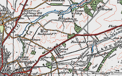 Old map of Forest Town in 1923