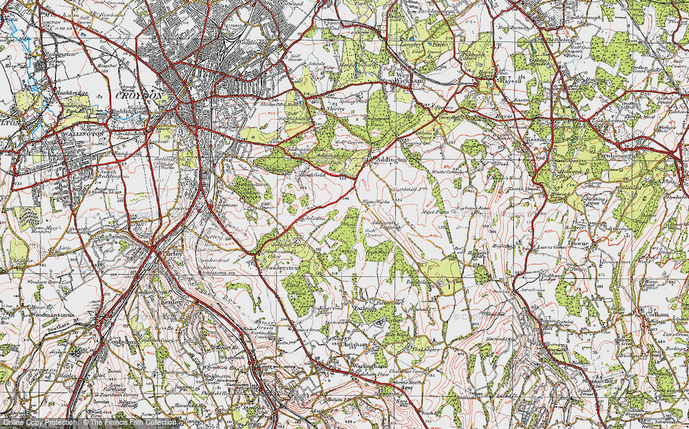 Old Map of Forestdale, 1920 in 1920