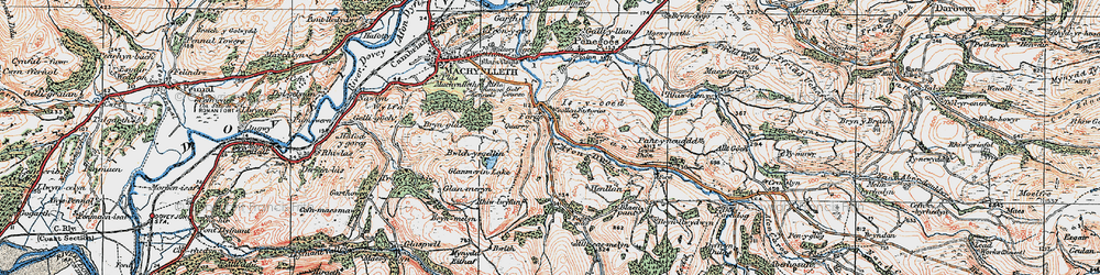 Old map of Brynllwydwyn in 1921
