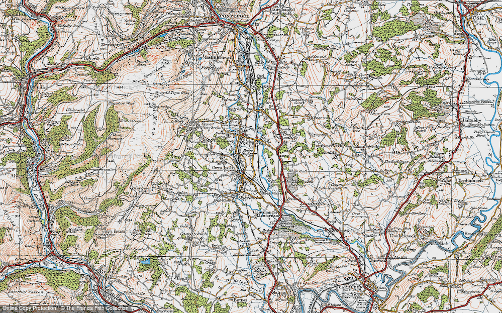 Old Map of Forge Hammer, 1919 in 1919