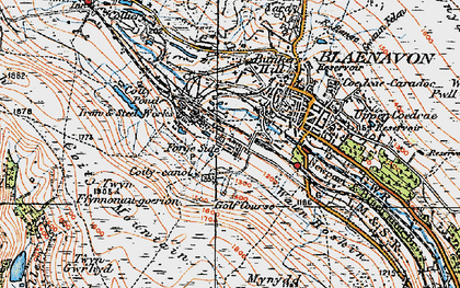 Old map of Big Pit Mining Mus in 1919