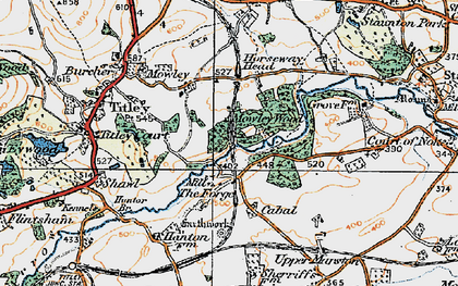 Old map of Forge, The in 1920