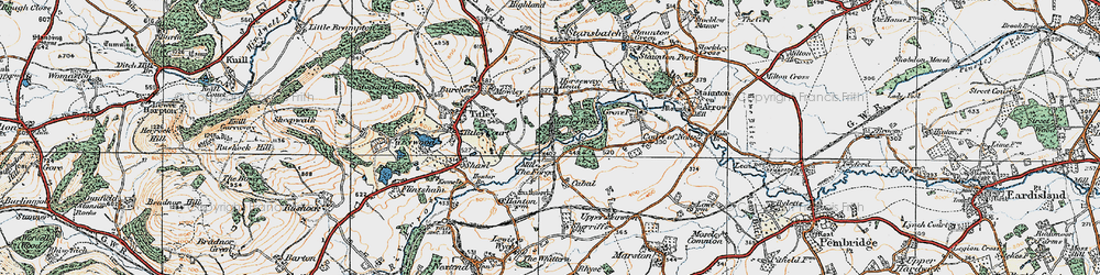 Old map of Forge, The in 1920