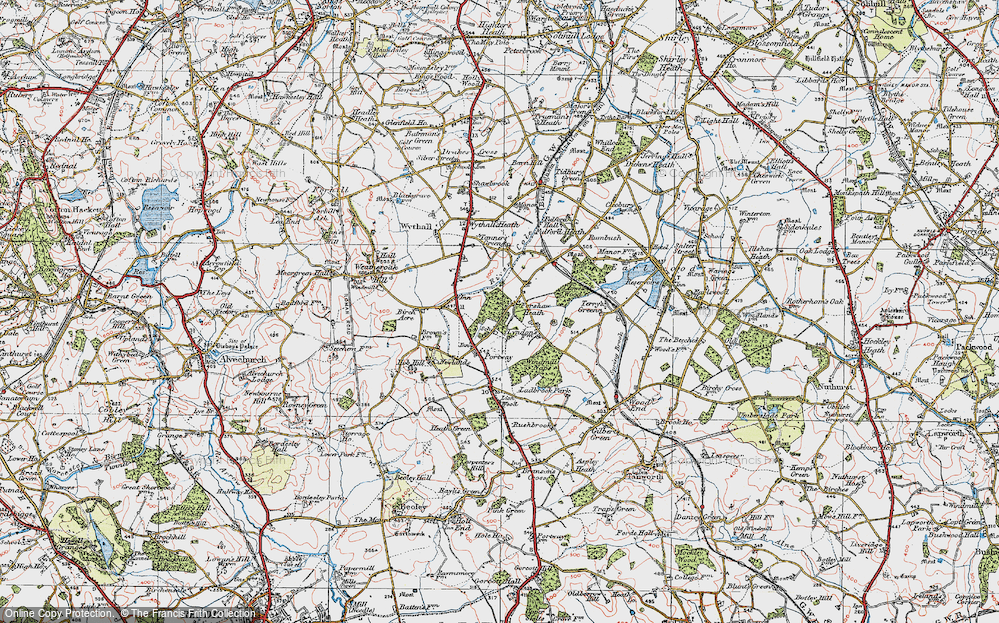 Old Map of Forshaw Heath, 1919 in 1919