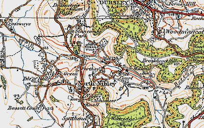 Old map of Forthay in 1919