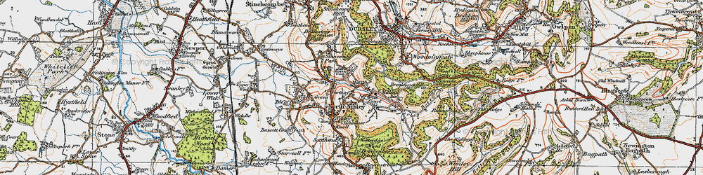 Old map of Forthay in 1919