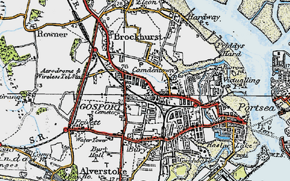 Old map of Forton in 1919
