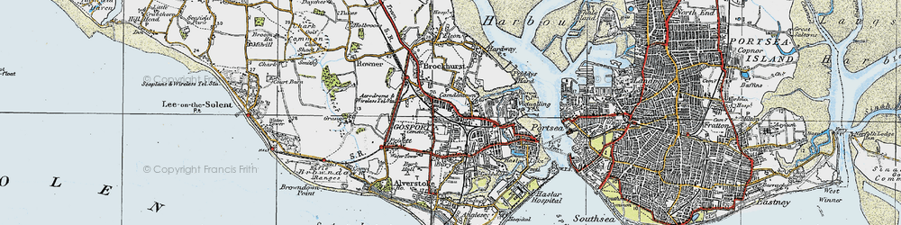 Old map of Forton in 1919