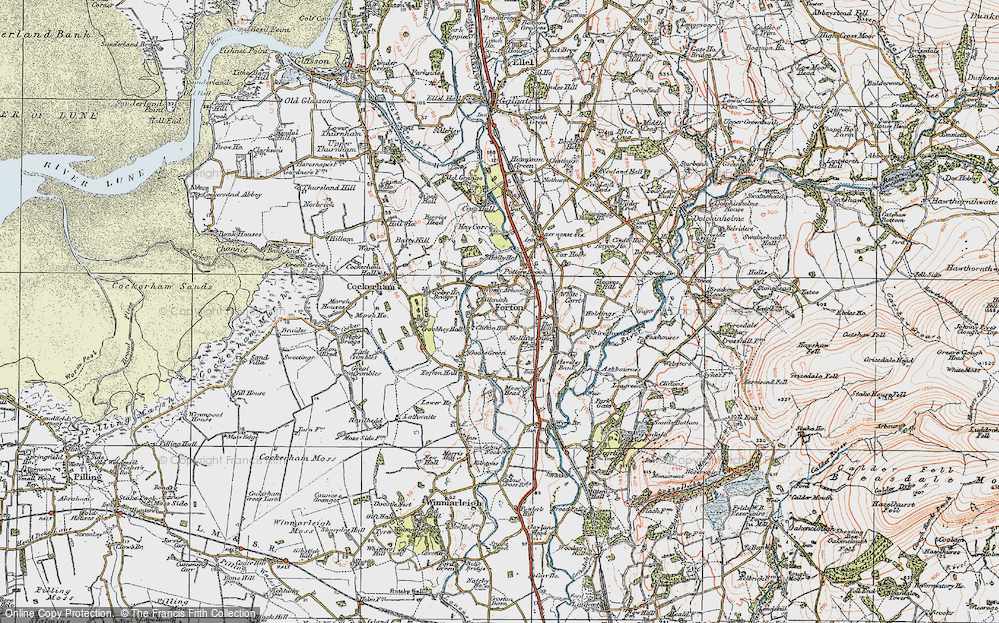 Old Map of Forton, 1924 in 1924