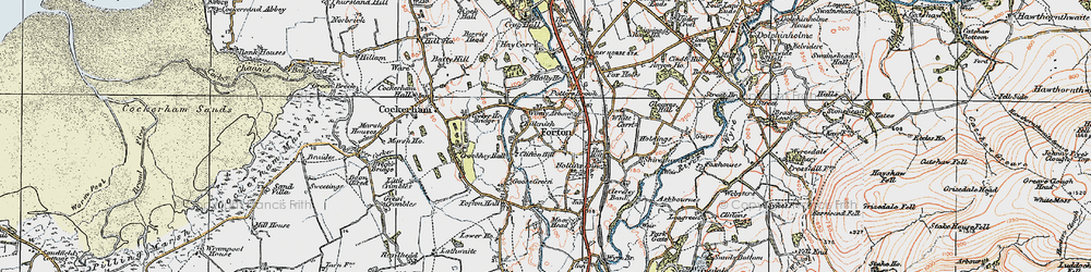 Old map of Forton in 1924