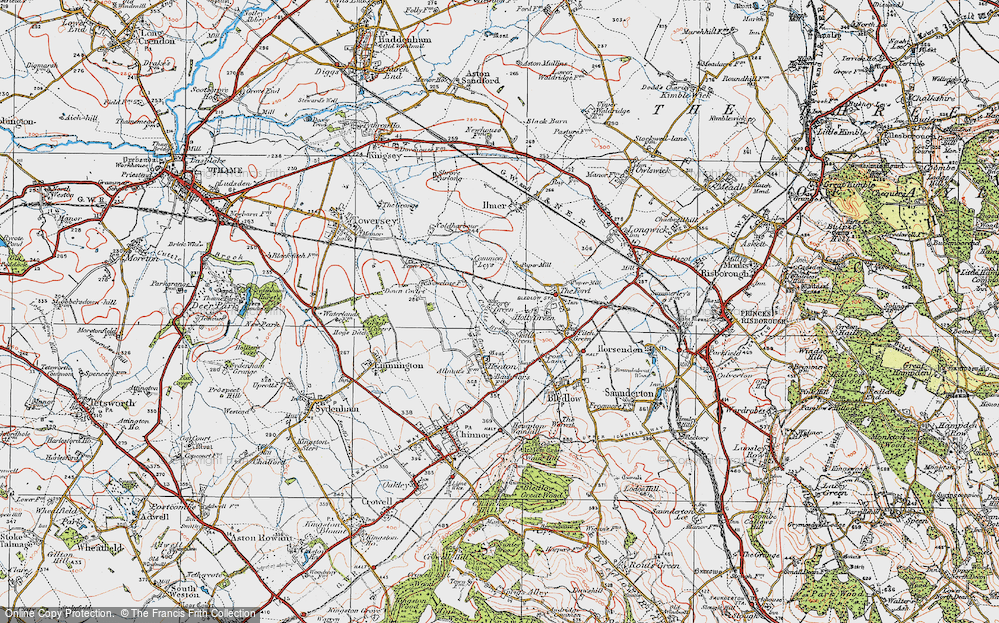 Old Map of Forty Green, 1919 in 1919