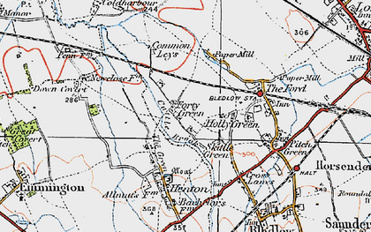 Old map of Forty Green in 1919