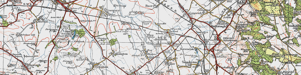 Old map of Forty Green in 1919