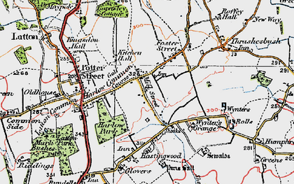 Old map of Foster Street in 1919