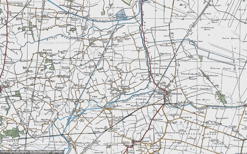 Old Map of Fosterhouses, 1924 in 1924