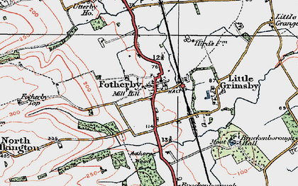 Old map of Fotherby in 1923