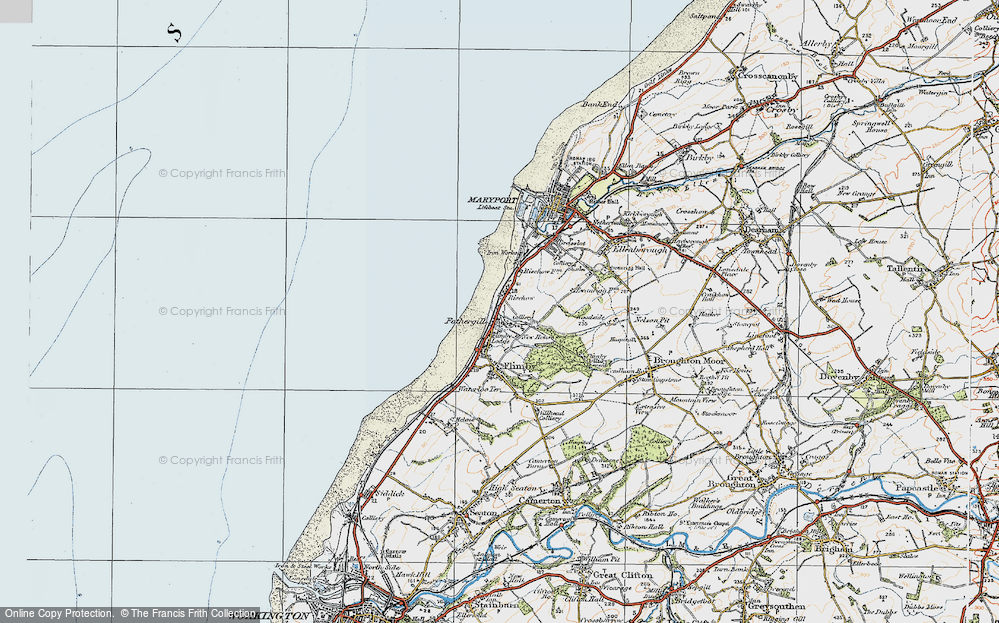 Old Map of Fothergill, 1925 in 1925
