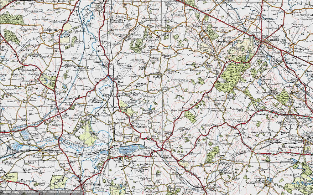 Old Map of Foul End, 1921 in 1921