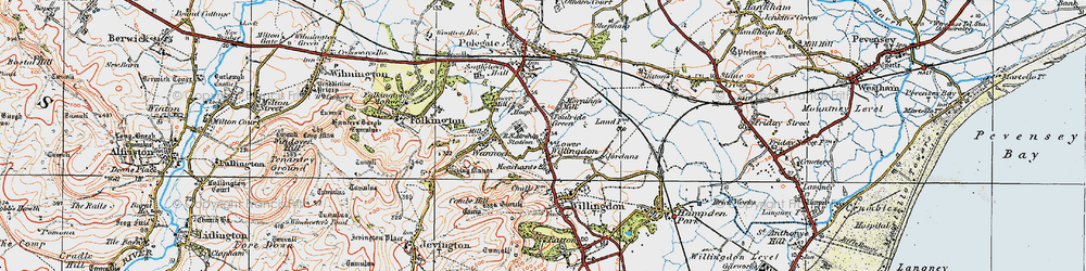 Old map of Foulride Green in 1920
