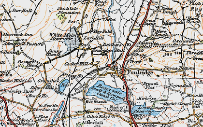 Old map of Foulridge in 1924