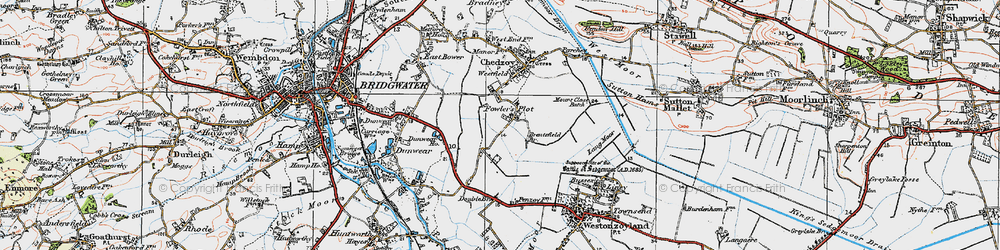 Old map of Fowler's Plot in 1919
