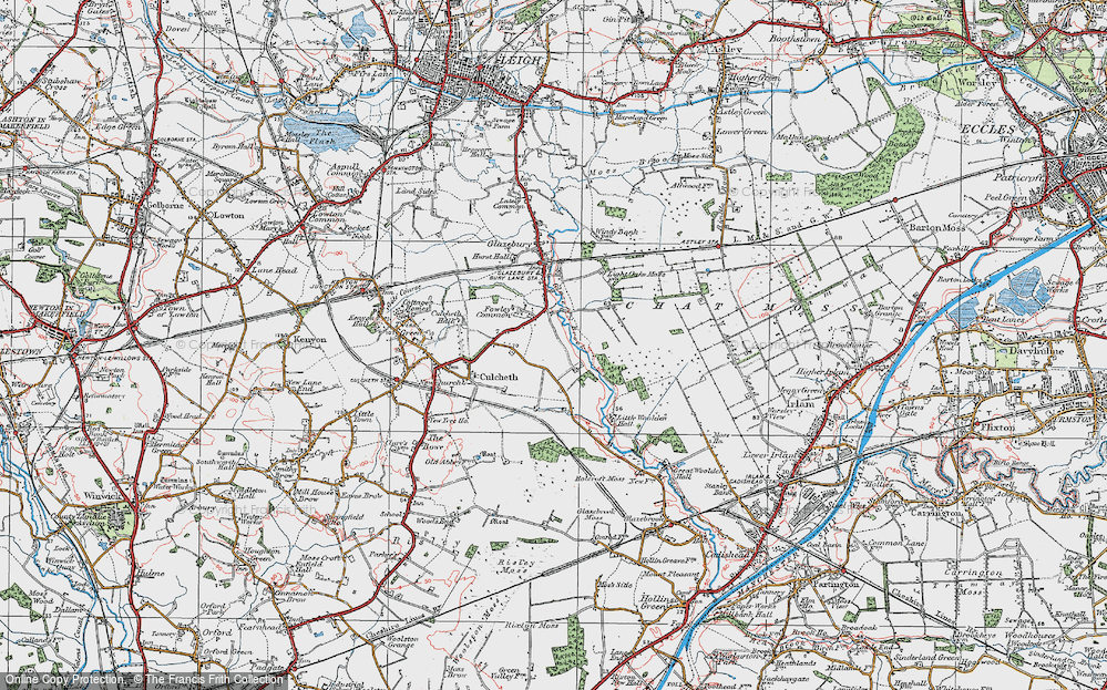 Old Map of Fowley Common, 1924 in 1924