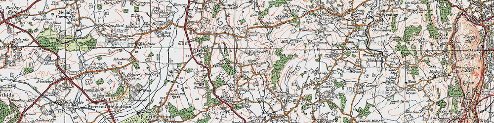 Old map of Leadon Court in 1920