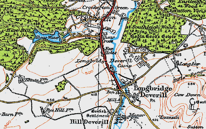 Old map of Fox Holes in 1919