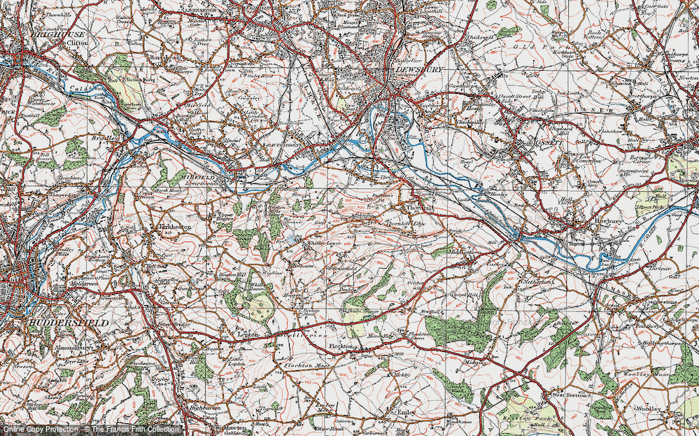 Old Map of Fox Royd, 1925 in 1925