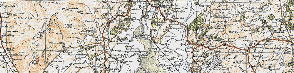 Old map of Angerton in 1925