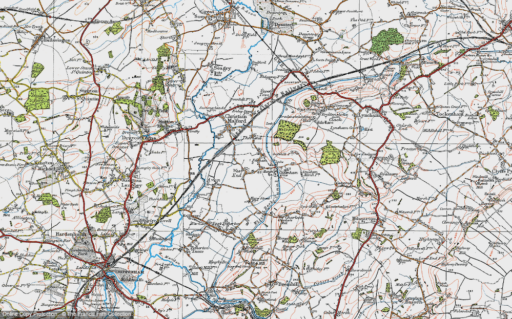 Old Map of Foxham, 1919 in 1919