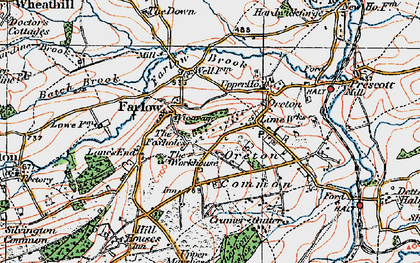 Old map of Foxholes, The in 1921