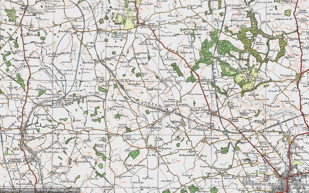 Old Map of Foxton, 1925 in 1925